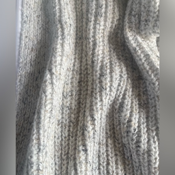 Nwot Rachel Zoe Chunky Knit CARDIGAN Oatmeal OFF WHITE Long Pockets Open XL - Picture 5 of 6